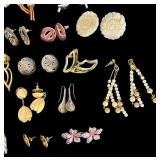 Collection of  Pairs Fashion Earrings Assorted Styles and Materials