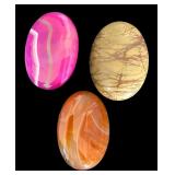 Set of 9 Assorted Stone Brooches