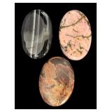 Set of 9 Assorted Stone Brooches