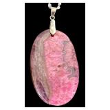 Set of 6 Sterling Silver Agate Pendant Necklaces