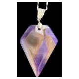 Set of 6 Sterling Silver Agate Pendant Necklaces