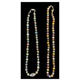 Vintage Cloisonne and Beaded Necklaces with Enamel and Glass Beads