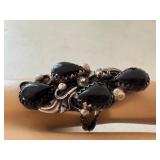 Sterling Silver and Onyx Ring, Size 6