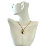14K Gold Italian Necklace with Tanzanite Pendant