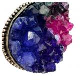 Crystal Druzy Pendant with Sterling Silver Setting