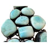 3" Larimar Pendant with Sterling Silver Setting