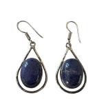 Sterling Silver and Lapis Earrings