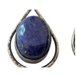 Sterling Silver and Lapis Earrings