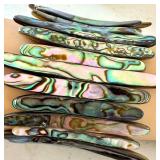 Abalone Stretch Bracelet with Sterling and Fashion Pendants