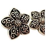 Brighton Floral Clip Earrings Pair