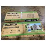 Lifetime Outdoor Storage Shed with Double Doors #60358 Lifetime Outdoor Storage Shed with Double Doors #60358