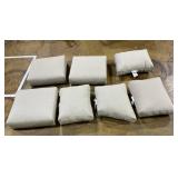 LOT OF 7 Patio Cushions LOT OF 7 Patio Cushions