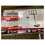 Spalding 60-Inch Portable Basketball Hoop with Acrylic Backboard Spalding 60-Inch Portable Basketball Hoop with Acrylic Backboard