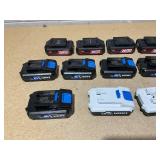 LOT OF 17 Power Tool Batteries LOT OF 17 Power Tool Batteries