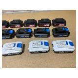 LOT OF 17 Power Tool Batteries LOT OF 17 Power Tool Batteries