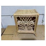 Bali & Pari Danna Rattan BOHO Nightstand, 1-Door Bali & Pari Danna Rattan BOHO Nightstand, 1-Door