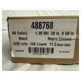 100ct 60 Gallon Can Liners