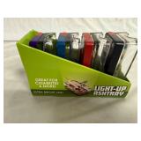 4 Glass Light-Up Ash Trays