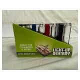 4 Glass Light-Up Ash Trays