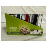 4 Glass Light-Up Ash Trays