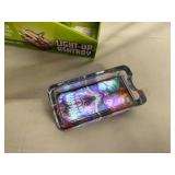 4 Glass Light-Up Ash Trays