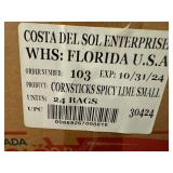 24 Bags of Diana Spicy Lime Corn Sticks