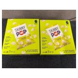 2 x 6ct Boxes of Skinny Pop Original Popcorn