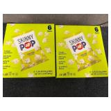 2 x 6ct Boxes of Skinny Pop Original Popcorn