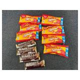 Starburst Gummies and Hersheys Almond
