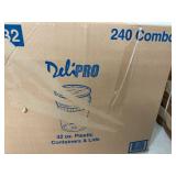 Case of 32oz Plastic Containers with Lids