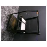 Black Metal Media Cart w/ 53.5x28x3... Black Metal Media Cart w/ 53.5x28x3...