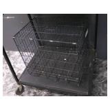 Black Metal Media Cart w/ 55x28x32 ... Black Metal Media Cart w/ 55x28x32 ...