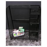 Black Metal Gold Bag Caddy along wi... Black Metal Gold Bag Caddy along wi...