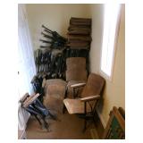 A lot full of Antique Theater Seats... A lot full of Antique Theater Seats...