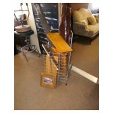 Metal Travelrs Basket on Wheels wit... Metal Travelrs Basket on Wheels wit...