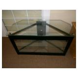 Metal and Glass TV Stand... Metal and Glass TV Stand...