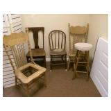 A lot to go of wooden chairs and st... A lot to go of wooden chairs and st...