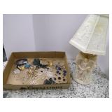 A full lot of Jewelry w/ Angel Lamp... A full lot of Jewelry w/ Angel Lamp...