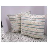Pair of VIntage Rose/Blue Striped P... Pair of VIntage Rose/Blue Striped P...