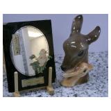 Vintage Advert Mirror with Fawn and... Vintage Advert Mirror with Fawn and...