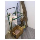 Vintage Fruit Box, Metal trash Bag ... Vintage Fruit Box, Metal trash Bag ...
