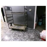 Antique Rolling Industrail Cart 6x5... Antique Rolling Industrail Cart 6x5...