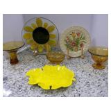 Misc Vintage Amber Glassware, Fall ... Misc Vintage Amber Glassware, Fall ...