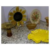 Misc Vintage Amber Glassware, Fall ... Misc Vintage Amber Glassware, Fall ...