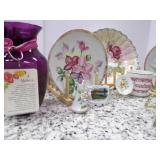 Hand Painted Plates and Bowl and Cu... Hand Painted Plates and Bowl and Cu...