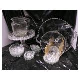 Misc Vintage Crystal Glassware with... Misc Vintage Crystal Glassware with...
