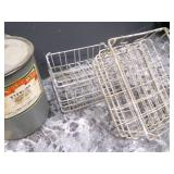 Vintage Milk Crate set of 2 and Fan... Vintage Milk Crate set of 2 and Fan...