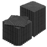 VEVOR Interlocking Drainage Mat Floor Tiles PVC Interlocking Gym Flooring Tiles