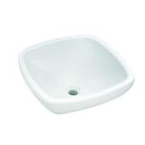 (2) Glacier Bay Square Vitreous China Vessel Sink in White