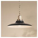KICHLER Sarek 1-Light Convertible Pendant/Semi Flush in Black